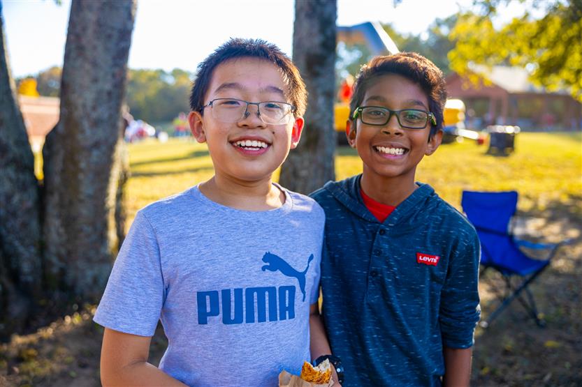Students and families enjoy Romp n Stomp